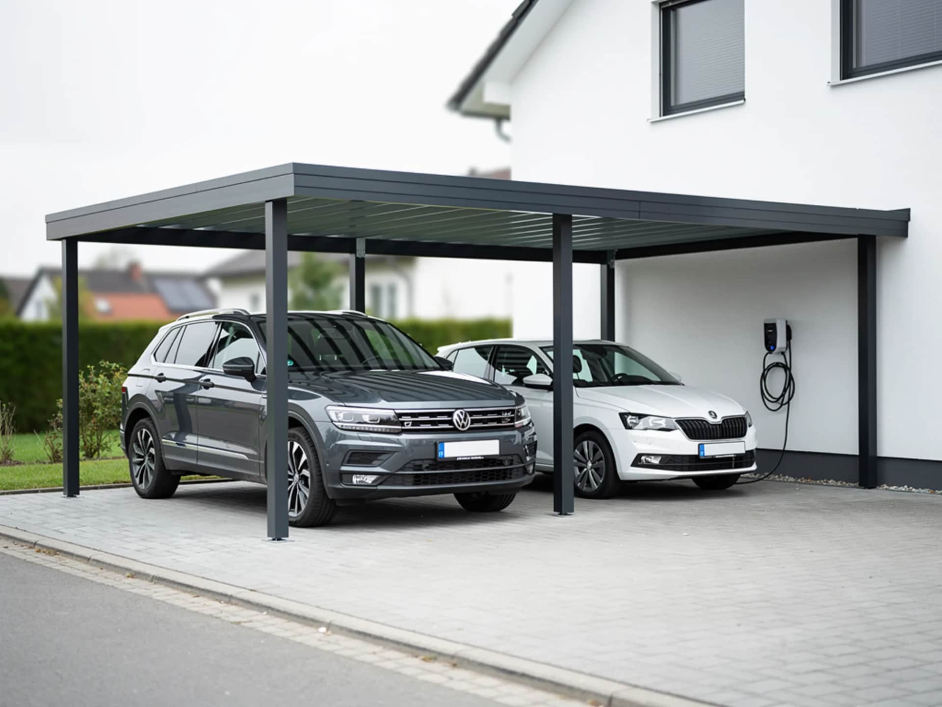Carports — Aluminium-Konstruktion — Brait Überdachungen Ulm