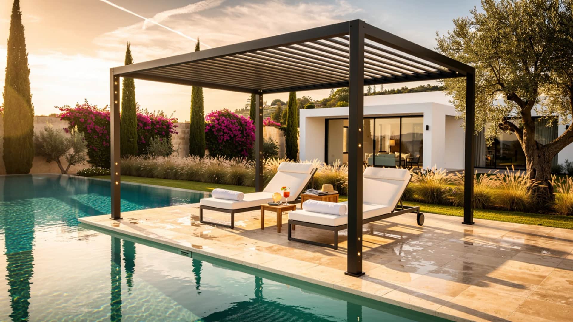 Q-Bus Lamellen-Pergola